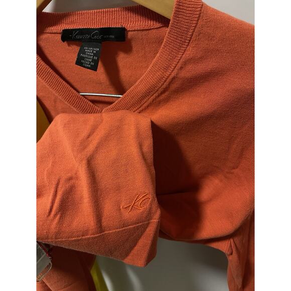 Lot Of 2 Kenneth Cole V-Neck Silk Blend Knit XS - Picture 4 of 6